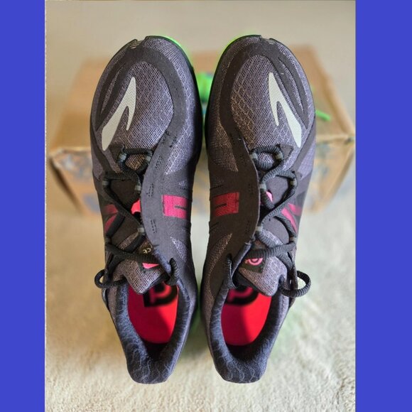 Brooks PureConnect 2 All Terrain Pink/Green Gecko Split-Toe Road Runner 1201321B - Picture 11 of 16